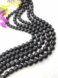 10MM Black  Tourmaline Round Beads - 40 cm- Gemstone Round Beads  - Tourmaline Round Beads-Origin Mozambique