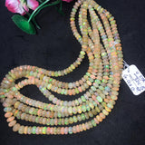 Ethiopian Opal Faceted Roundel Beads 5-8mm size, 16 Inch Strand, Superb Quality, Approx 80 carat .Origin Ethiopia, Video available.