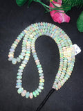 Ethiopian Opal Faceted Roundel Beads 5-8mm size, 16 Inch Strand, Superb Quality, Approx 85 carat .Origin Ethiopia, Video available.