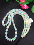 Ethiopian Opal Faceted Roundel Beads 5-8mm size, 16 Inch Strand, Superb Quality, Approx 85 carat .Origin Ethiopia, Video available.