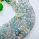 16MM Aquamarine Smooth Roundel beads, Perfect Roundel Beads- Wholesale Price- Length 40 cm- Multi Aquamarine Beads