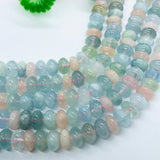 14MM Aquamarine Roundel beads, Perfect Roundel Beads- Wholesale Price- Length 40 cm- Multi Aquamarine Beads