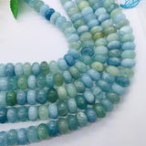 14MM Aquamarine Roundel beads, Perfect Roundel Beads- Wholesale Price- Length 40 cm- Blue Aquamarine Beads