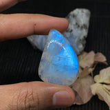 Moonstone Cabochon Code S422 - S425 4A Quality Big Sizes 44x18/ 29x14/ 39x21/38X25 MM Natural Rainbow Moonstone Cabochon Origin India