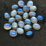 Labradorite Oval 7X9 MM Cabs. Natural Blue Fire Cabs , Gemstone cabs pack of 6 pc , Gemstone cabs