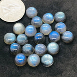 10MM Labradorite Round Cabs. Natural Blue Fire Cabs , Gemstone cabs pack of 4pc , Gemstone cabs