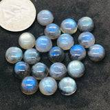 10MM Labradorite Round Cabs. Natural Blue Fire Cabs , Gemstone cabs pack of 4pc , Gemstone cabs