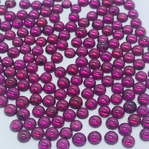 2.5MM Garnet Round Cabs, Pack of 10 Pc, Good quality Cabochons , natural red garnet , red garnet cabs