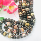 Jasper 10MM  heishi Beads,  AA Quality, Gemstone beads .length 15.5”