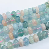 16MM Aquamarine Smooth Roundel beads, Perfect Roundel Beads- Wholesale Price- Length 40 cm- Multi Aquamarine Beads