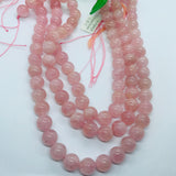 Morganite Round 8MM Beads, AAA Quality Beads , Perfect making-Wholesale price- 40 cm Length , Beautiful Necklace , Rare Available