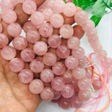 Morganite Round 12 MM Beads, AAA Quality Beads , Perfect making-Wholesale price- 40 cm Length , Beautiful Necklace , Rare Available