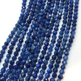 Kyanite 4MM Faceted Round , Top Quality Kyanite beads, 40 cm Length- Kyanite Faceted Round, Blue Kyanite