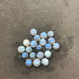 10MM Labradorite Round Cabs. Natural Blue Fire Cabs , Gemstone cabs pack of 4pc , Gemstone cabs