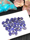 5 Pcs Iolite Oval Cabochon 6x8mm size Code #i6 Blue Color- A Quality Natural Iolite Cabs -Iolite Loose Stones (Pack of 5 Pieces )