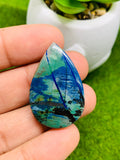 Azurite Matrix Cabochon Code #AZ11-AZ14 - Natural Azurite Cabs- Azurite Matrix Cabochons- Azurite Pendant Stone