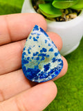 Azurite Matrix Cabochon Code #AZ11-AZ14 - Natural Azurite Cabs- Azurite Matrix Cabochons- Azurite Pendant Stone
