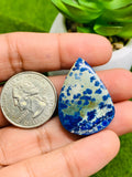 Azurite Matrix Cabochon Code #AZ11-AZ14 - Natural Azurite Cabs- Azurite Matrix Cabochons- Azurite Pendant Stone