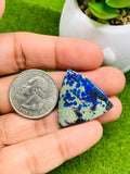 Azurite Matrix Cabochon Code #AZ31-AZ34 - Natural Azurite Cabs- Azurite Matrix Cabochons- Azurite Pendant Stone