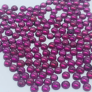 3MM Garnet Round Cabs, Pack of 10 Pc, Good quality Cabochons , natural red garnet , red garnet cabs