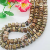 Rhodochrosite 10MM  heishi Beads,  A Quality, Gemstone beads .length 15.5”