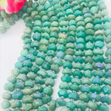 Amazonite faceted 8MM  heishi Beads,  AA Quality, Gemstone beads .length 15.5”