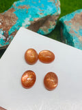 Sunstone Cabochon 10X12 MM -Pack of 4 Piece  -AAA Quality cabs- Sunstone Oval Cabochon -Natural Sunstone Cabs