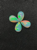 Ethiopian Opal Pear 8X5mm size Cabs Pack of 4 Pieces -Code EO#11- AAA Quality (AAA Grade) Opal Cabochon - Ethiopian Opal Pear Cabochon