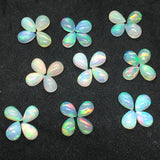 Ethiopian Opal Pear 9X6mm  size Cabs Pack of 2 Pieces -Code EO#7 AAA Quality (AAA Grade) Opal Cabochon - Ethiopian Opal Pear Cabochon