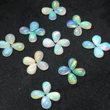 Ethiopian Opal Pear 8X5mm size Cabs Pack of 2 Pieces -Code EO#7 AAA Quality (AAA Grade) Opal Cabochon - Ethiopian Opal Pear Cabochon