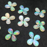 Ethiopian Opal Pear 9X6mm  size Cabs Pack of 2 Pieces -Code EO#7 AAA Quality (AAA Grade) Opal Cabochon - Ethiopian Opal Pear Cabochon