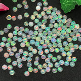 3MM Ethiopian Opal Round Pack 10 Pcs- AAAA Quality (4A Grade) Opal Cabochon - Ethiopian Opal Round Cabochon