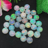 9MM Ethiopian Opal Round Pack 1 Pcs- AAAA Quality (4A Grade) Opal Cabochon - Ethiopian Opal Round Cabochon