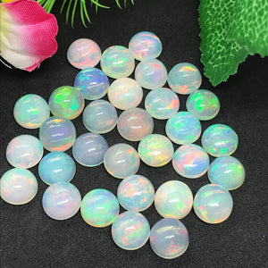 9MM Ethiopian Opal Round Pack 1 Pcs- AAAA Quality (4A Grade) Opal Cabochon - Ethiopian Opal Round Cabochon