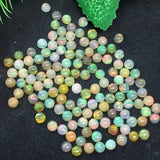 4MM Ethiopian Opal Round Pack 10 Pcs- AA Quality (2A Grade) Opal Cabochon - Ethiopian Opal Round Cabochon