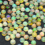 6MM Ethiopian Opal Round Pack 5 Pcs-- AA Quality 2A Grade) Opal Cabochon - Ethiopian Opal Round Cabochon