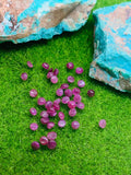 Natural Ruby Cabochon 5mm Size -Pack of 4 Pieces - AAA Quality-  Origin Tanzania- Ruby Round Cabs- Natural Ruby Stones