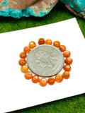 4MM Sunstone Round Cabochon- Pack of 5 Pieces  -AAA Quality -Natural Sunstone Cabs- Sunstone Round Cabs