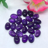 Amethyst Oval 9X11MM Cabs , Pack of 4 Pcs- African Amethyst Cabs , Loose stone , Gemstone cabochon. Purple Amethyst