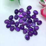 Amethyst Oval 6X8MM Cabs , Pack of 6 Pcs- African Amethyst Cabs , Loose stone , Gemstone cabochon. Purple Amethyst