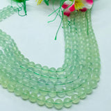 8 MM Prehnite Round , AAA quality , Length 40CM natural gemstone beads, Round beads . Prehnite gemstone beads