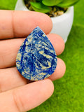Azurite Matrix Cabochon Code #AZ11-AZ14 - Natural Azurite Cabs- Azurite Matrix Cabochons- Azurite Pendant Stone