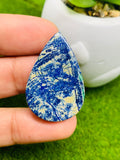 Azurite Matrix Cabochon Code #AZ11-AZ14 - Natural Azurite Cabs- Azurite Matrix Cabochons- Azurite Pendant Stone