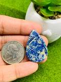 Azurite Matrix Cabochon Code #AZ11-AZ14 - Natural Azurite Cabs- Azurite Matrix Cabochons- Azurite Pendant Stone