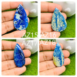 Azurite Matrix Cabochon Code #AZ15-AZ18- Natural Azurite Cabs- Azurite Matrix Cabochons- Azurite Pendant Stone