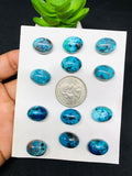 Chrysocolla Cabochon 12x16mm Size - Pack of 2 Pcs - AAA Quality - Natural chrysocolla cabs - Chrysocolla Oval Cabochon