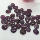 Pink Sapphire Faceted Oval 9X11MM Size, Sapphire faceted thin oval shape•  (Pack of 6 Pcs)