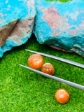 8MM Sunstone Round Cabochon -Pack of 4 Pieces -AAA Quality -Natural Sunstone Cabs