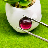 Garnet Round Cabochon 14 mm Size -AAAA Quality - Garnet Round Cabs - Garnet Stones