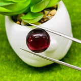 Garnet Round 15MM Cabochon ,AAAA Quality - Garnet Round Cabs - Garnet Stones , gemstone Cabs , Loose gemstone , Origin India, Pack of 1 pc